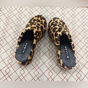 SIMONMILLER 
Bubble Cheetah-Print Mules

Size :37